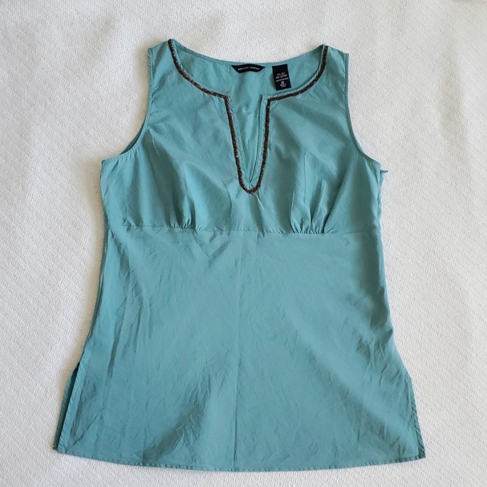 New York & Company Silk Top Blouse sz 10
